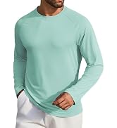 COOFANDY Men's Sun Protection UPF 50+ Shirts Long Sleeve Rash Guard Swim T-Shirts Lightweight Qui...