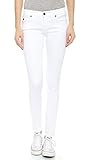 True Religion Women's Casey with Flaps Low-Rise Skinny Jean in Optic White