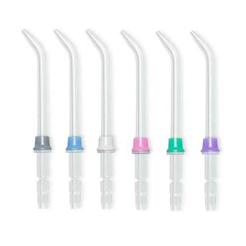 6 testine di ricambio per filo interdentale, punte di ricambio compatibili con Waterpik, testine di ricambio per Wp100 Wp250 Wp300 Wp450 Wp660 Wp900