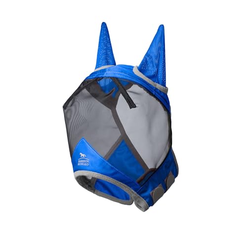 Harrison Howard Máscara Pro Luminous Horse Fly Standard com Orelhas Proteção UV para Cavalo Assinatu