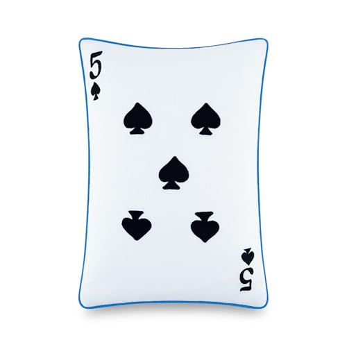 Kate Spade New York 5 of Spades Oreiller déco, 35,6 x 50,8 cm, Multicolore