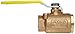 Apollo 77-900 Series Bronze Ball Valve with Actuator Mounting Pad, Two Piece, Inline, Lever, 1