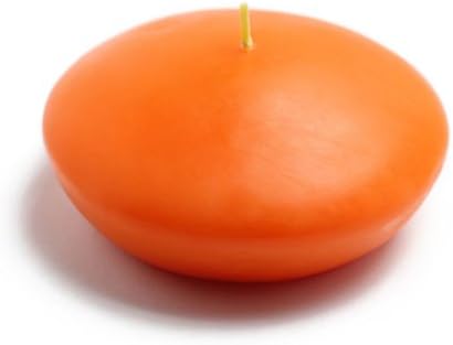 CFZ-082-8 4 in. Floating Candles Orange - 24 Piece