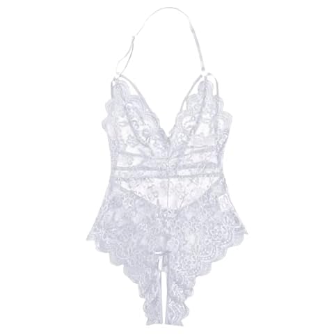 Gofodn Ladies Lingerie Set for Women Sexy Plus Size Fashion Roleplay Costumes Plaid Lace Intimates White Cover