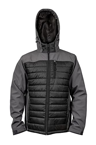 Veste de travail à capuche imperméable veste softshell hybride