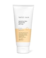 Natio Australia Sensitive Skin Sunscreen SPF 50+ 200ml - Dermatologically Tested & Fragrance Free UVA/UVB Sun Protection Lotion - 4 Hours Water Resistant - Vitamin E & Aloe Vera - Made in Australia