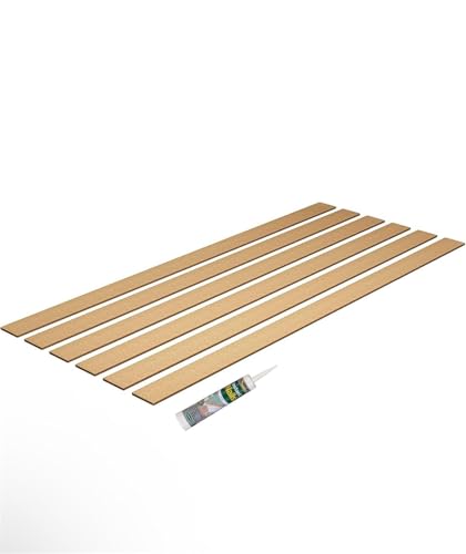 16PCS 6mm Wall Panelling Kit Shaker Style 3D Wall Panel Kit | MDF Wall Panels - Paintable Accent Panel Kit for a Stylish Upgrade to Any Home Decor 120cmx10cm (6mm)