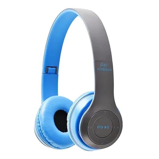 icall P47 2025 New Headphone Wireless Sports with Microphone Bluetooth Headset (Blue)