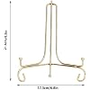 YOUTHINK Metal Round Porcelain Plate Bracket Display Stand Clock Stand Wall Clock Stand for Home Office
