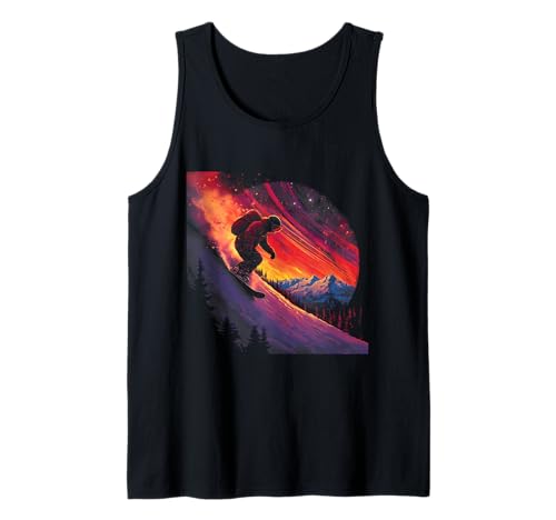 Snowboarder Graphic Snow Boarder Winter Snowboarding Men Tank Top