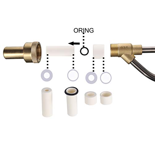 Tool Daily Pressure Washer Sandblasting Nozzle Tip, Replacement Wet Sand Blaster Attachment, 5000 Psi, 2-Pack #TOP1