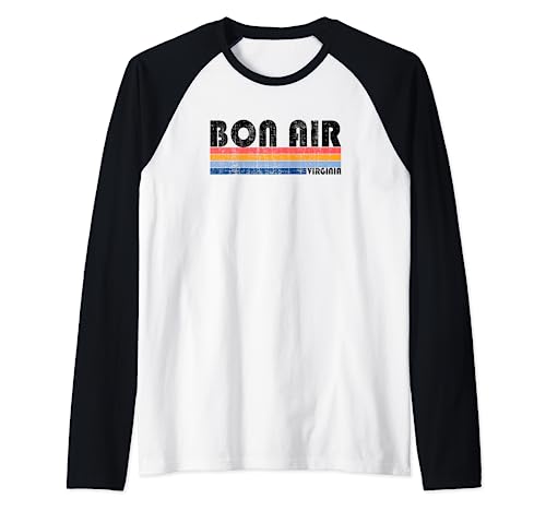 Bon Air, VA Hometown Pride Retro 70er 80er Jahre Style Raglan