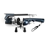 Caña Cortísima - Herramienta Compacta, Bastón Plegable | Doble Mango, Viaje Pesquero, Bastón Portátil, Mar y Río