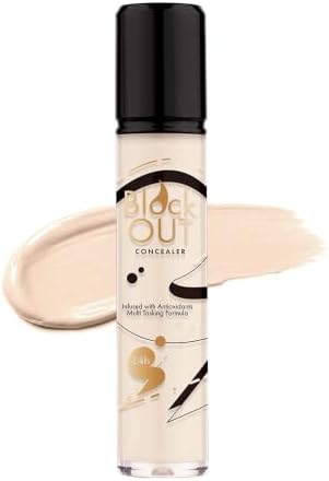Character Block Out Concealer - 24H Waterproof Full Coverage | Matte Finish, Lightweight & Blendable Formula | Covers Dark Circles, Spots, Blemishes | For All Skin Types