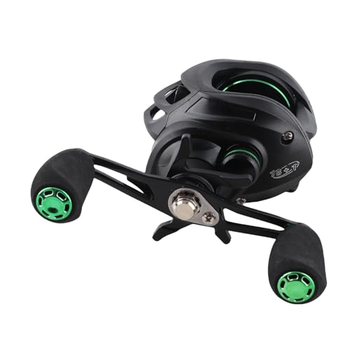 Keenso 1 pièces Moulinet de pêche, pêche EVA Main Gauche Droite HL métal Baitcasting Accessoire pêche(Left Hand Wheel) Roues et outils d'entretien la