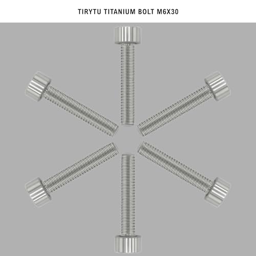 Image of M6x30mm Titanium Bolts, Natural Color