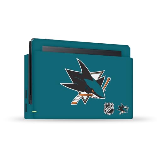 Skin NHL San Jose Sharks pour Nintendo Switch - Autocollant vinyle console et dock Head Case Designs