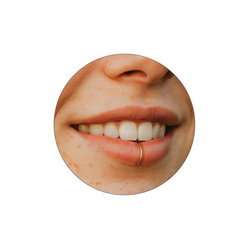 14k Gold Filled Fake Lippenring – 20G Clip Lippenpiercing ohne...