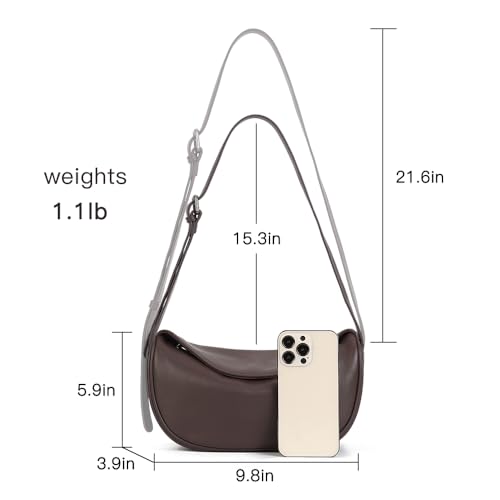 Genuine Mini Leather Crossbody Bags for Women Small Designer Cell Phone Bag Wallet Purses Adjustable Strap4