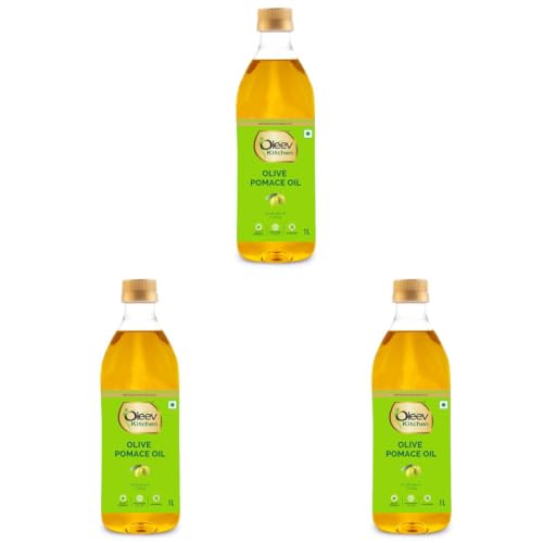 Image of Oleev, Olive Pomace Oil, Pet, 1L (Pack of 3)