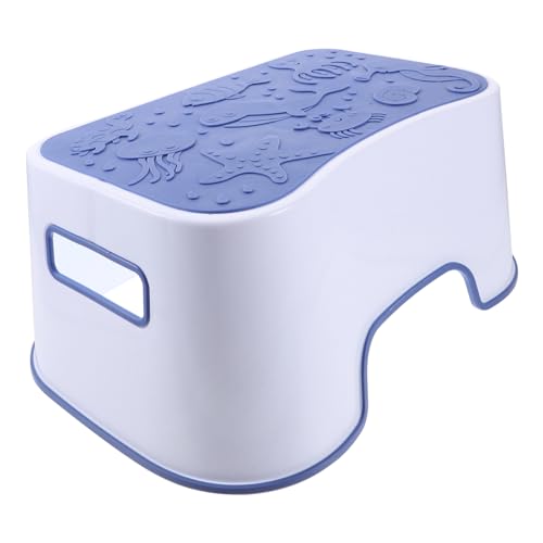 Beatifufu Comfortable Squatting Toilet Foot Stool Non Slip Stepping Stool for Adults Compact Bathroom Footstool for Space Saving Potty Training Use