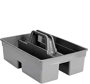 Dhwani Enterprise Caddy Bucket Grey (39.4 cm x 24.4 cm x 13.3 cm), Plastic