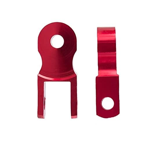 VTRUST Universal Shock Absorber Height Increaser for Bikes (Set of 2, RED)