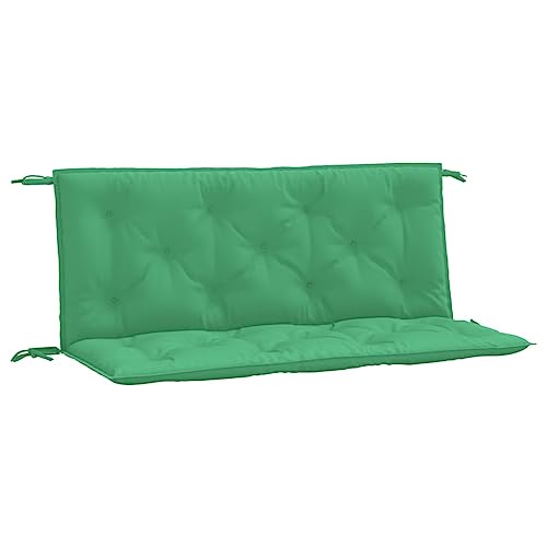 vidaXL Cojines de Banco de Jardín 2 uds, Almohadas de Asiento Respaldo, Almohadillas para Muebles, Decoración para Patio Salón, Tela Oxford Verde