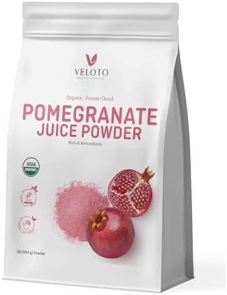 Zumo de Granada Ecológico en Polvo, 100% Natural Fruta de Granada...