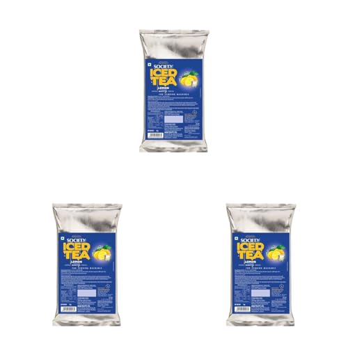 Image of Society Iced Tea | Lemon | Made with Black Tea | Refreshing & Tasty | 1 kg | Pack of 3