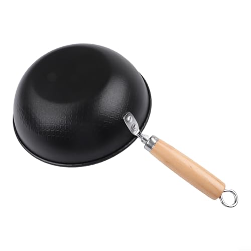 Wok de hierro con fondo plano para cocinas 22 cm miniatura 7