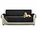 LCISCOUP Pokrowiec Sofa Antypoślizgowa sofa fotela fotel pikowana sofa anty-nosząca nadaje się do ochraniacza mebli dla dzieci (Color : Black 3 Seater Sofa)