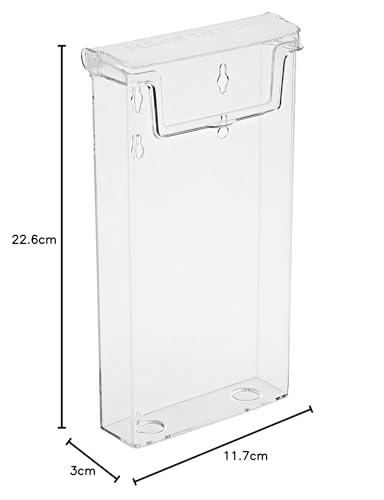 2x taymar DIN largo (DL) portafolletos,caja portafolletos con tapa, resistente a la intemperie