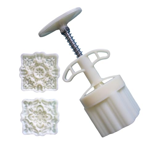 Flower Pattern Dessert Mold Pastries Tool Hand Press Cookie Dessert Cutter Bakings Tool for MidAutumn Festival