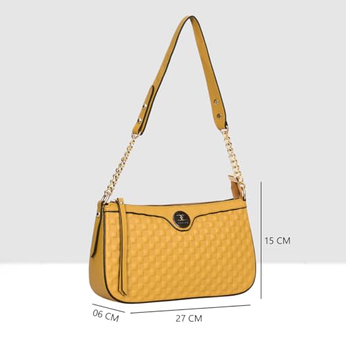 Image of ESBEDA Checks Texture Handbag | Ladies Purse | Stylish Handbag | Gift Bag For Women