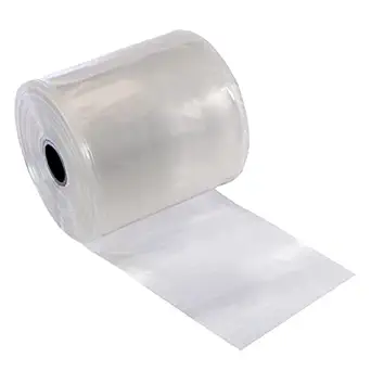 Resilia Lay Flat Poly Tubing - Food-Grade Polyethylene, Custom Poly Bag Packaging Solution, 6 Inches x 500 Feet, 4-Mil Thickness, 1 Roll