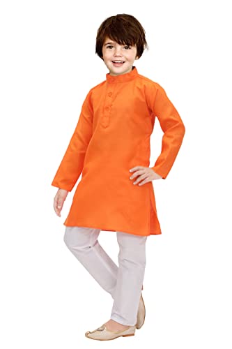 Image of KGN Boys Cotton Blend Regular Solid-Punjabi /Kurta Pajama Set | KGN07 |