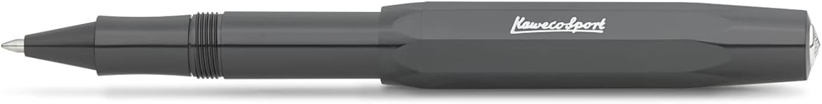Kaweco SKYLINE SPORT Rollerball Grey I Gel/Ballpoint Pen Including 0.7 mm Refill I in Summery Design with Ceramic Ball 13.5 cm