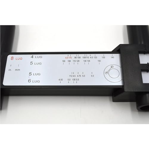 Image of C-HORSE WHEEL CONNECT PCD Gauge,Wheel /Rim Bolt Pattern Measuring Tool, PCD Ruler, Sliding Caliper for 4 5 6 8 Holes