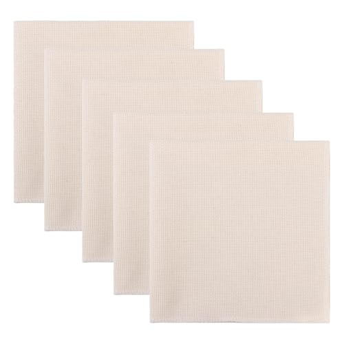 Image of 5pc 11 x 11 Inch Monks Cloth for Punch Needle,Coaster Punch, No Cutting Required, Ready to use