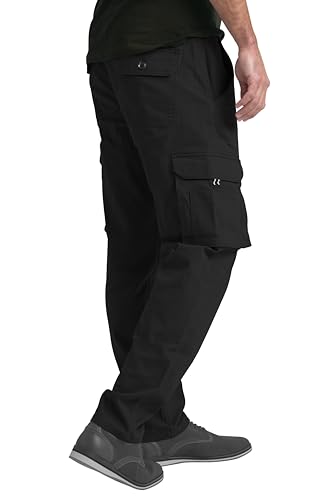 Mens Cargo Stretch Pants Premium Relaxed Fit Straight Outdoor Workout Regular Fit Pants with Pockets3