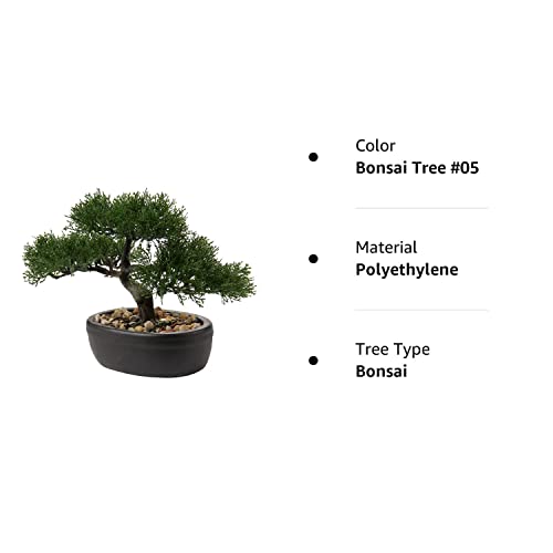 Artificial Bonsai Tree Juniper Faux Plants Indoor Small Fake Plants Decor With Ceramic Pots For Home Table Office Desk Bathroom Shelf Bedroom Living Room Farmhouse Decorations #TOP7