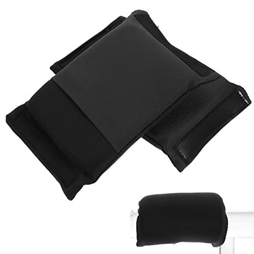 Healvian 2個折りたたみ式車椅子用ハンドルカバー 滑り止め機能付き 高通気