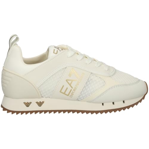 scarpe EA7 Emporio Armani Sneaker Uomo 7X000334AF18610 8033923657848 - 45 ⅓ 45 ⅓ Bianco Oro