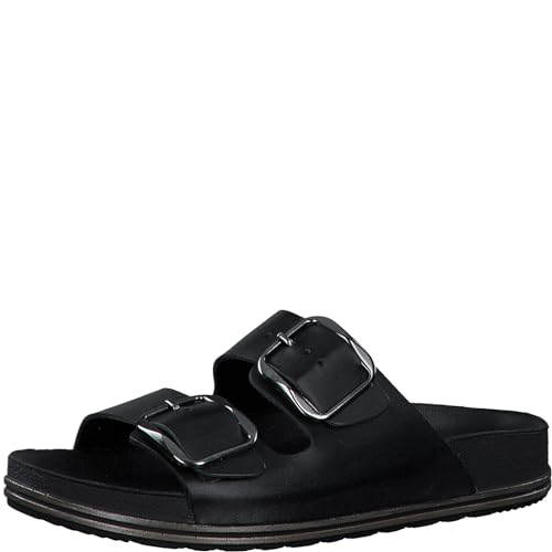 Mocassin Tamaris Femme 1-27502-42 en cuir noir élégant