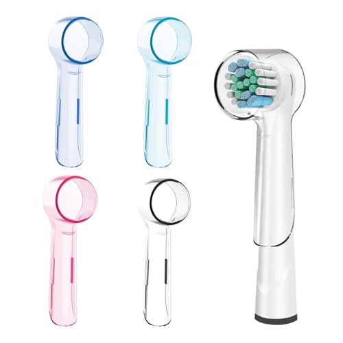 LOBVABA 4 PCS Fundas para Cabezales, Cepillo de Dientes Cubierta Eléctrico, Protectora para Cepillo Eléctrico de Dientes, Cubrir el Cabezal de Cepillo para Cabezales para Viaje y Hogar (Multicolor)
