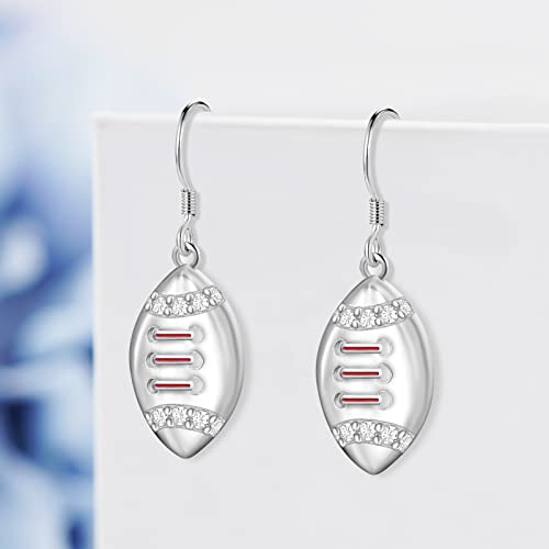 Image of Football /Golf /Volleyball Earrings 925 Sterling Silver Sports Earrings for Women Sports Gifts for Girls