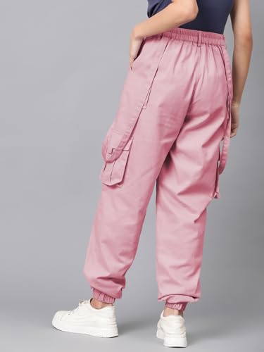 Image of KOTTY Women's High Rise Relaxed || Straight || Joggers Fit Cargo's for Pants || Trousers