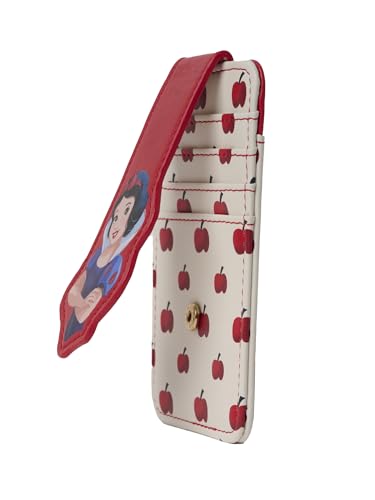 Image of Disney Card Holder Women Slim Compact Wallet Small (Snow White Red)