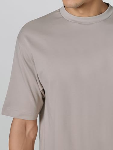 Image of XYXX Drift Oversized Tshirt for Men | 100% Combed Cotton | Solid Roundneck Drop Shoulders Half-Sleeve T Shirt